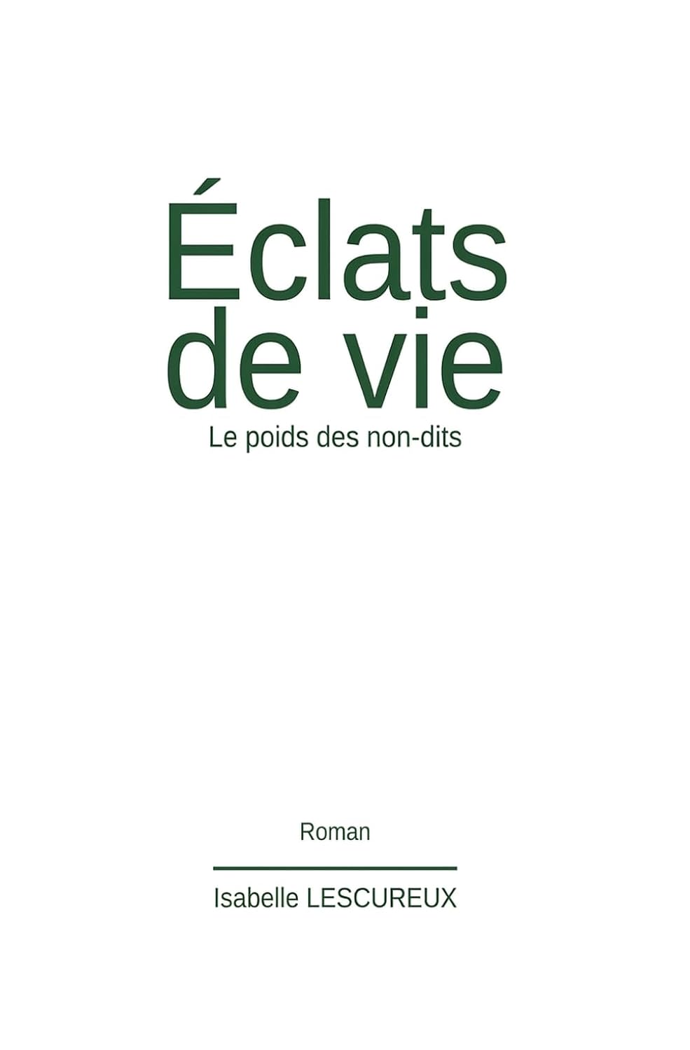 Couverture de Éclats de vie, le poids des non-dits